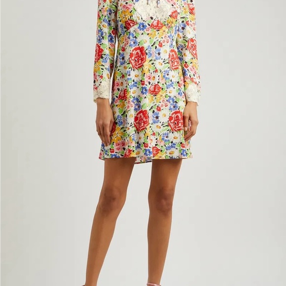Rixo Floral Long Sleeve Dress - Picture 1 of 4